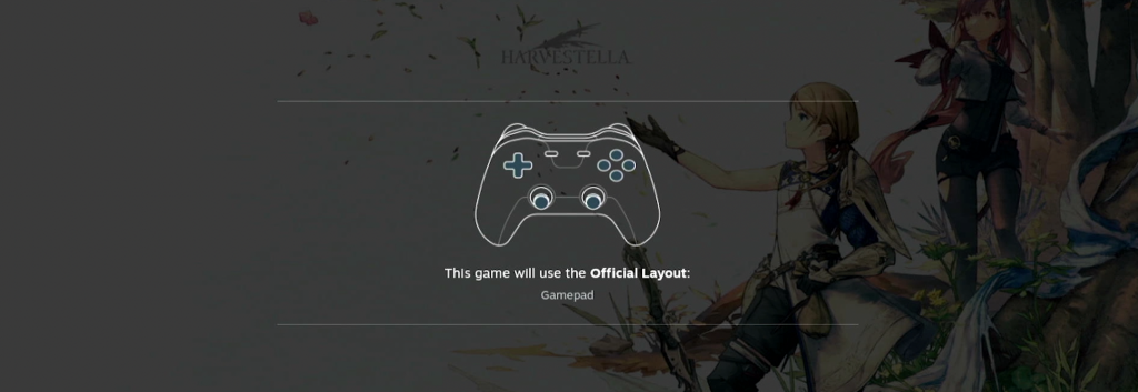 Screenshot of launching harvestella with a pro controller